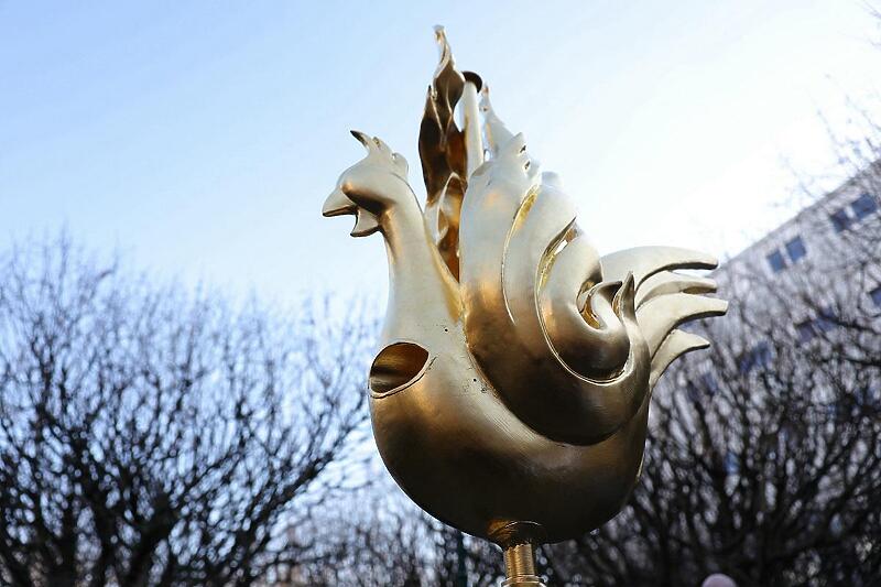 The Tower of Notre Dame Cathedral crowned with a new Golden Rooster as a  Symbol of Rebirth - Sarajevo Times