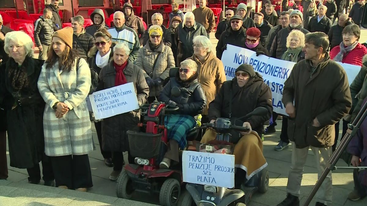 Pensioners’ Protests In Tuzla: We Know There Is Money, Reforms Must Be Carried Out