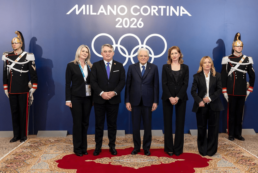 Chairman of the Presidency of BiH at a Ceremonial Reception with the President of Italy