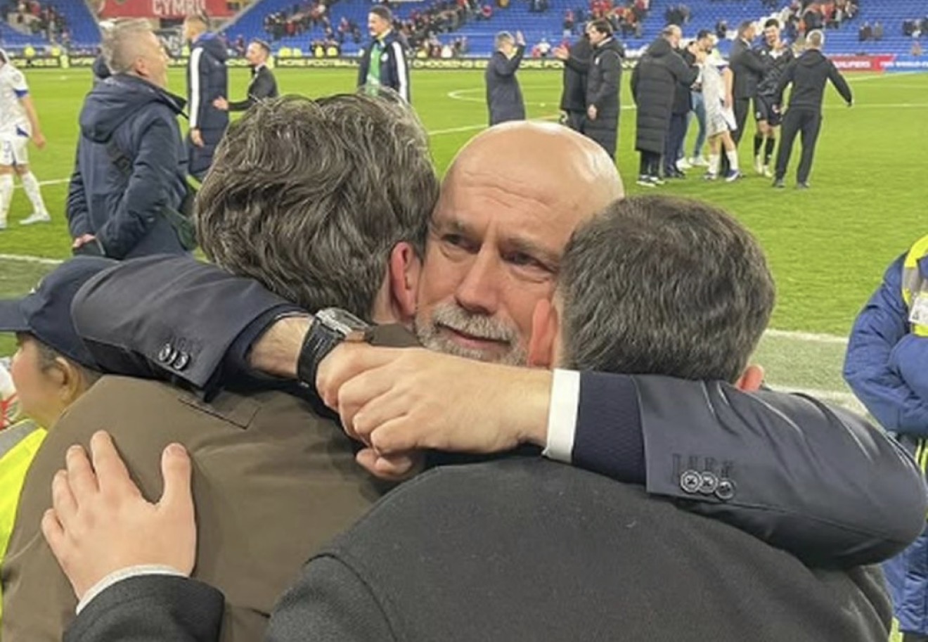 Coach of BiH National Football Team emotional after Victory in Wales