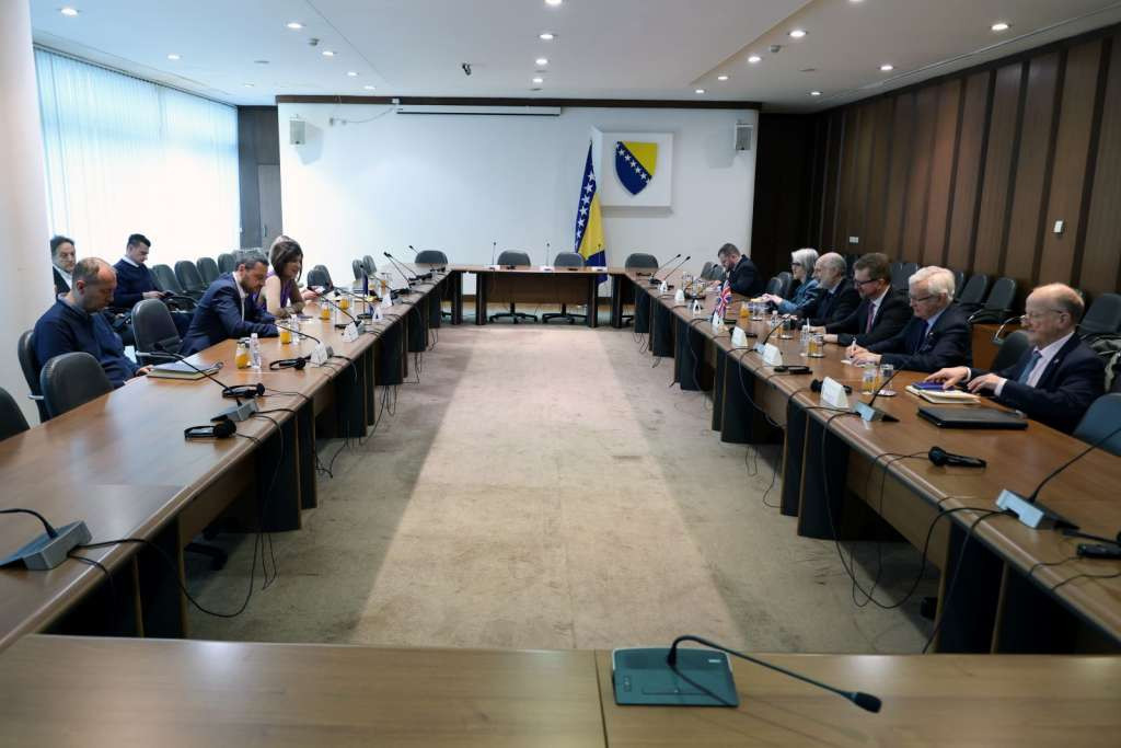 Cudic and Magazinovic spoke with the Delegation of the British Parliament to the IPU