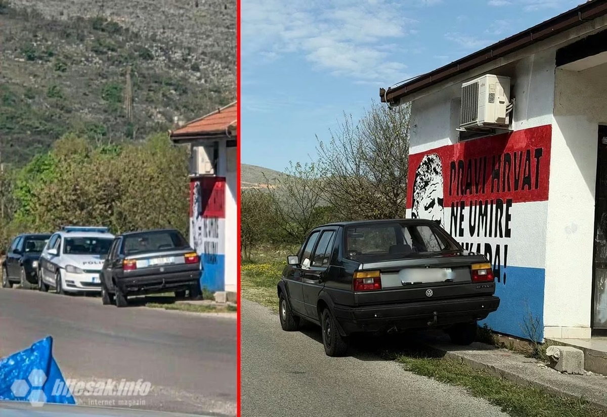 Mural to Slobodan Praljak Remains on the Wall in Mostar as Citizens Prevent Its Removal