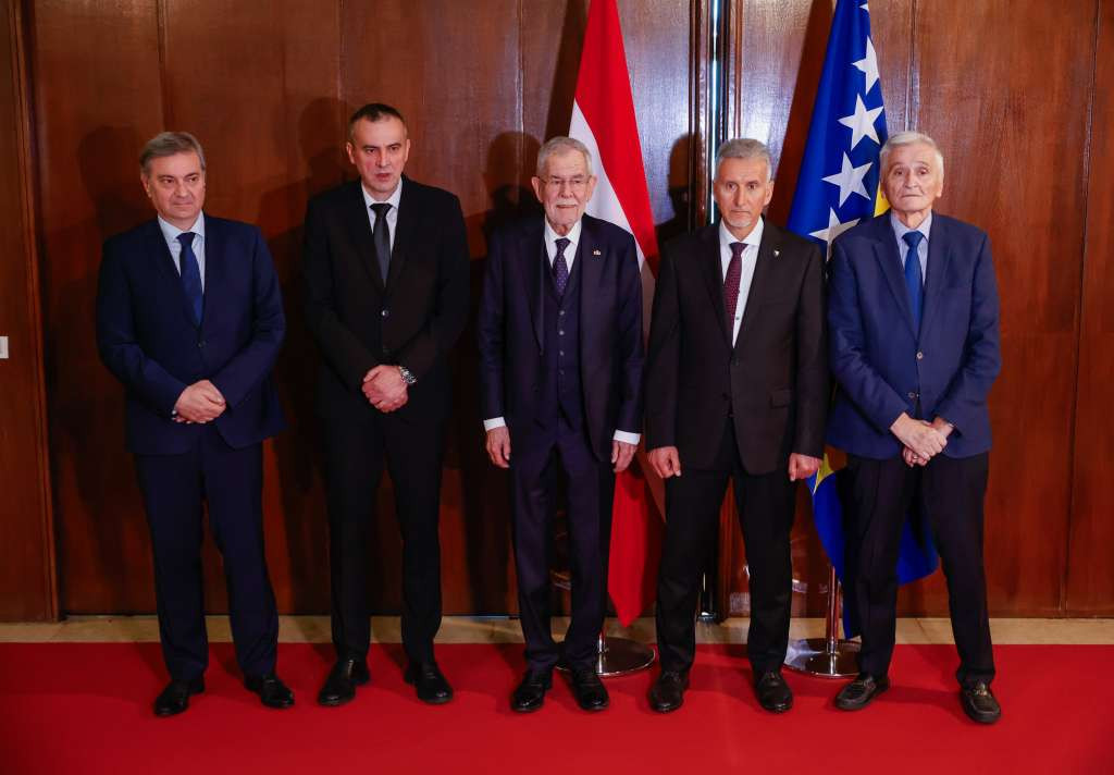 Van der Bellen meets with the Leadership of the BiH Parliament