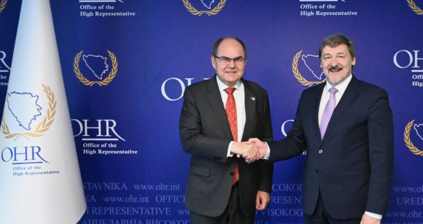 HR Schmidt meets Vilmārs Heniņš, Ambassador of the Republic of Latvia